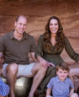 Royaler Weihnachtsgruß mit Urlaubsfoto