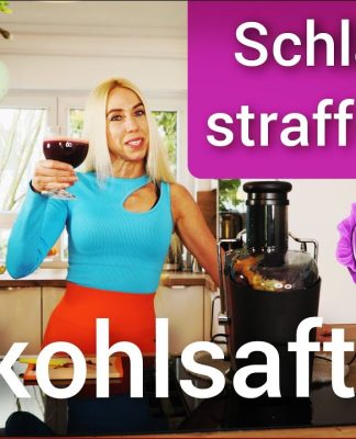Schlank mit frischem Rotkohlsaft