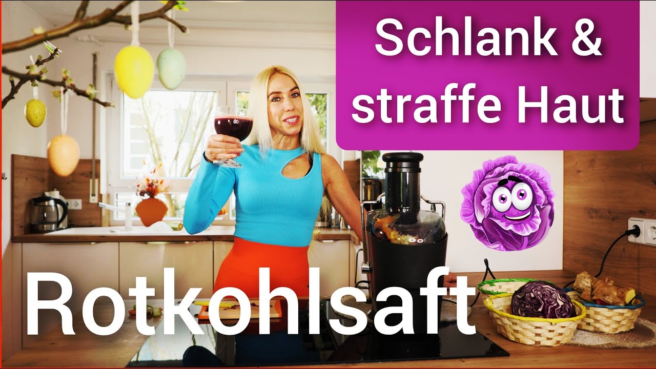 Schlank mit frischem Rotkohlsaft