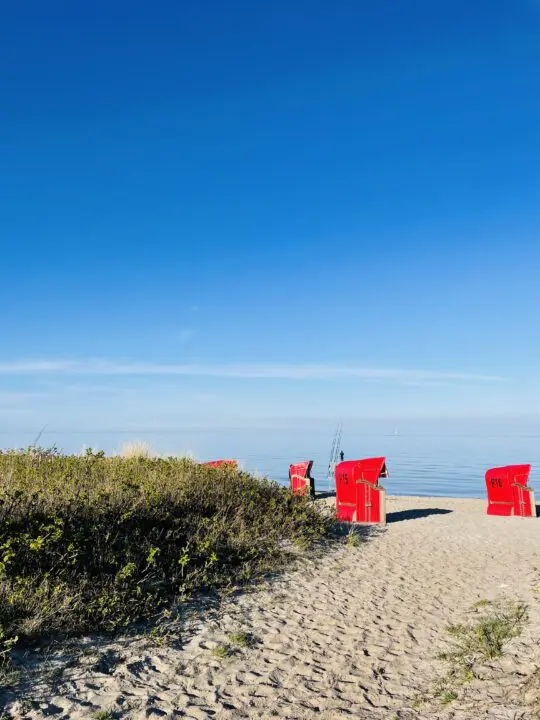 Foto des Tages: Schönhagen. Novasol. Strandkörbe am Schönhagener Strand in Brodersby 1 5831AAD1 D42C 4F9E 9193 8D10689C00DA Janes Magazin