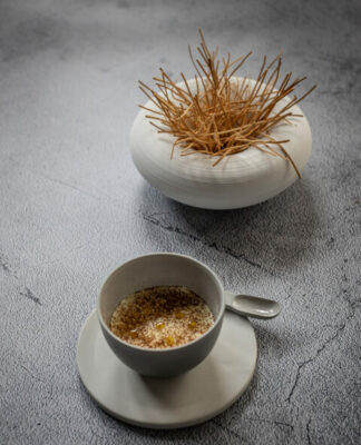 Flammkuchen neu interpretiert! Rezept von Olivier Nasti Le Chambard***** in Kaysersberg, Elsass