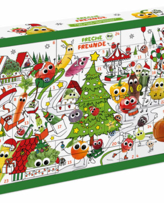 Freche Freunde Adventskalender 2022: Obst und Gemüse statt Schokolade