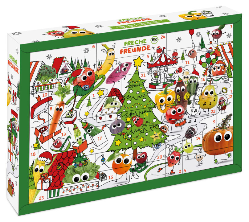 Freche Freunde Adventskalender 2022: Obst und Gemüse statt Schokolade 1 Freche Freunde