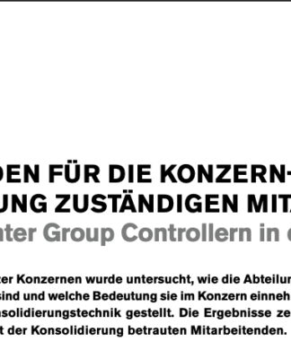 Wie geht es den Mitarbeitenden für Konzern Konsolidierung?