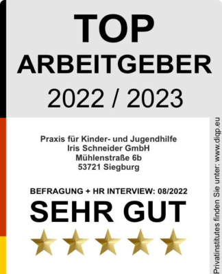 Praxis Iris Schneider als „Top Arbeitgeber (DIQP)“ ausgezeichnet