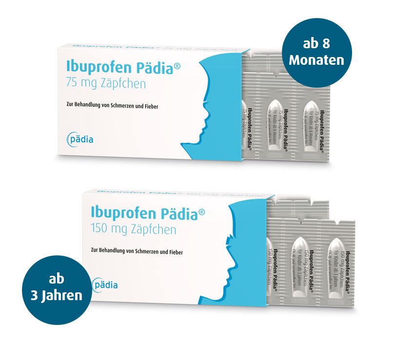 Jetzt neu verfügbar: Ibuprofen Pädia® Zäpfchen für Kinder Jetzt neu verfügbar: Ibuprofen Pädia® Zäpfchen für Kinder