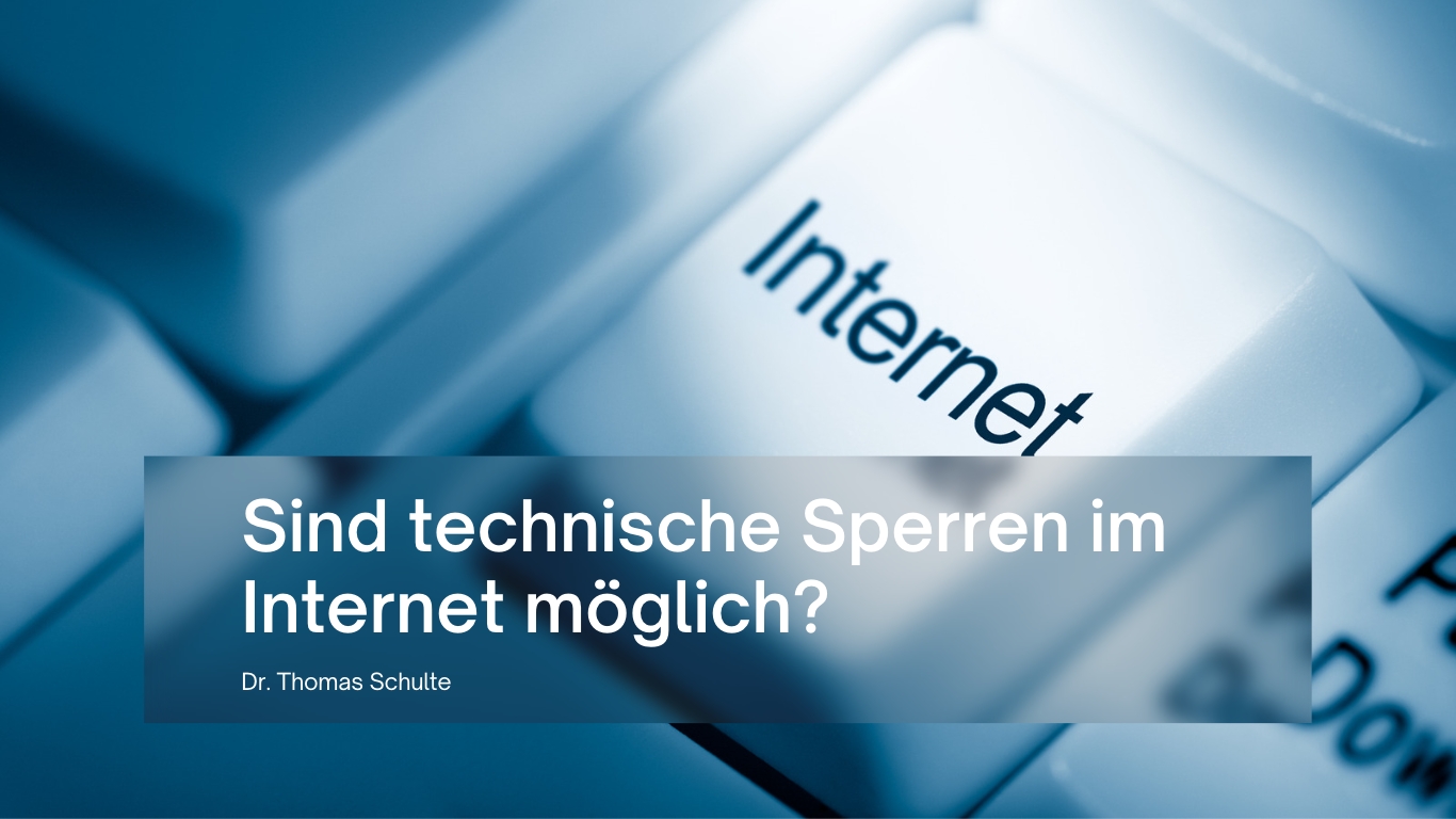 Reputationsrecht – technische Sperren im Internet möglich? Reputationsrecht – technische Sperren im Internet möglich?