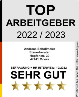 Steuerberater aus Moers wurde erneut Top-Arbeitgeber