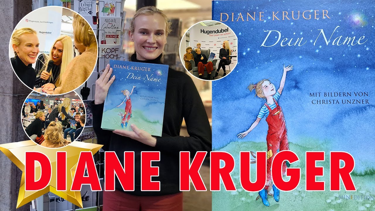 Diane Kruger präsentiert Kinderbuch Dein Name. Interview mit Jane Uhlig im Hugendubel Frankfurt