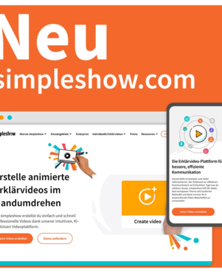 Erklärvideo-Plattform simpleshow wächst mit neuem Look