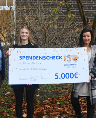 Spendenaktion der Arntz Optibelt Gruppe