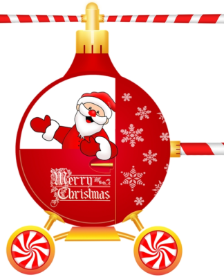 Fliegende Weihnachtsgeschenke