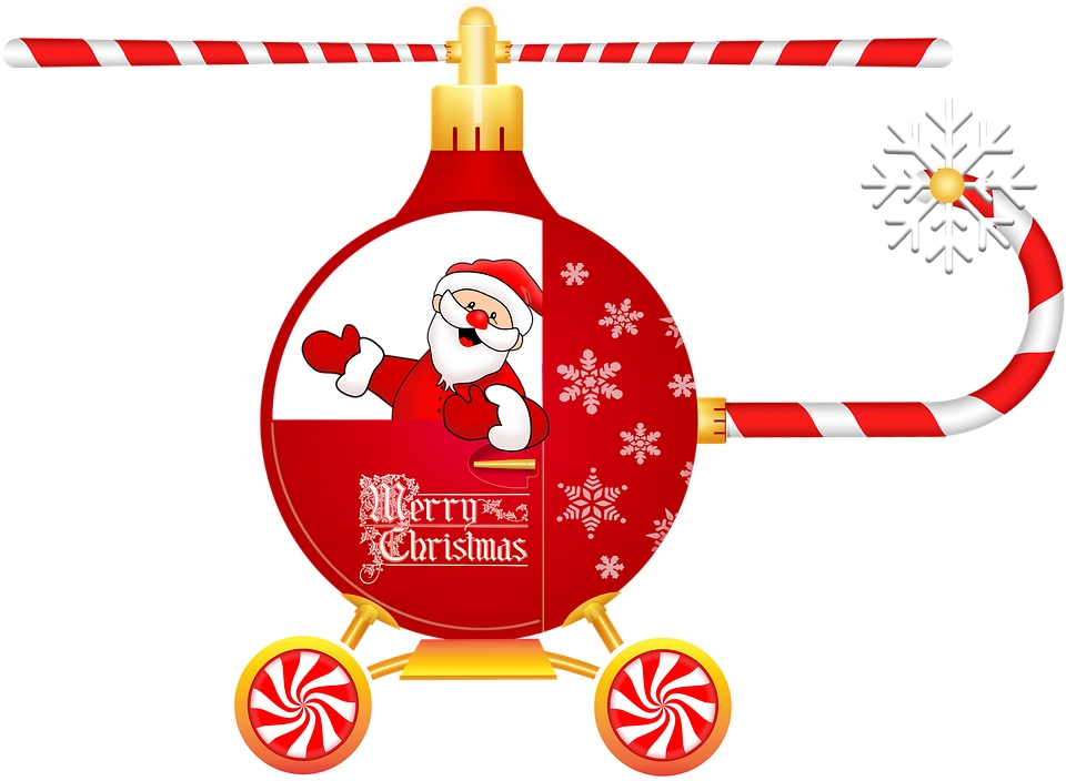 Fliegende Weihnachtsgeschenke Fliegende Weihnachtsgeschenke