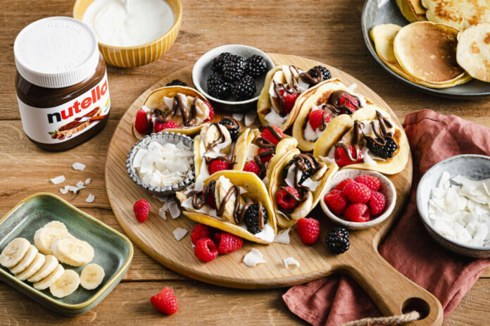 Pancake Taco mit nutella