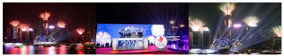 Happy New Year: Hongkong begrüßt das Jahr 2023 Happy New Year: Hongkong begrüßt das Jahr 2023