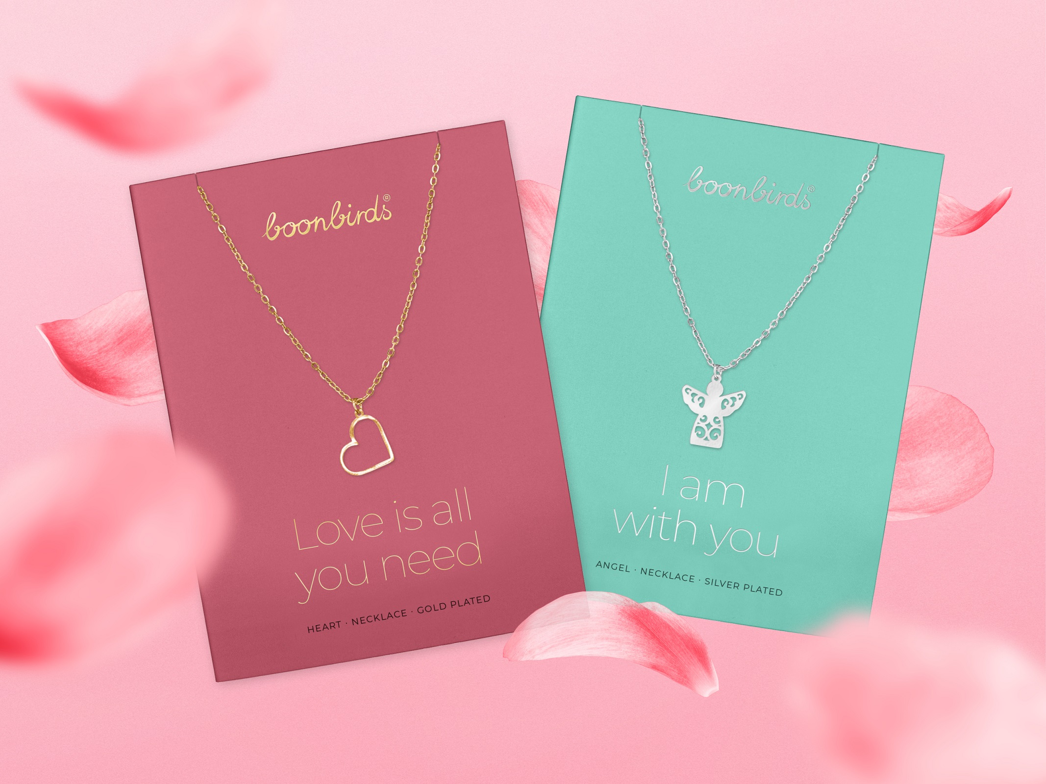 Geschenk zum Valentinstag: Halsketten mit Herz oder Schutzengel Geschenk zum Valentinstag: Halsketten mit Herz oder Schutzengel