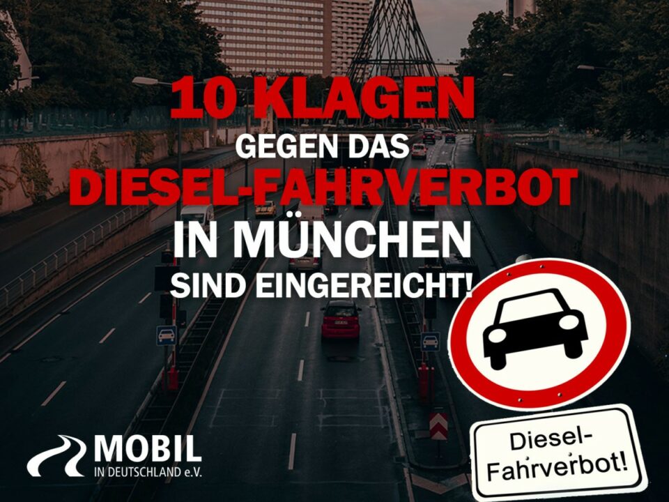 10 Klagen gegen das Münchner Diesel-Fahrverbot eingereicht 10 Klagen gegen das Münchner Diesel-Fahrverbot eingereicht
