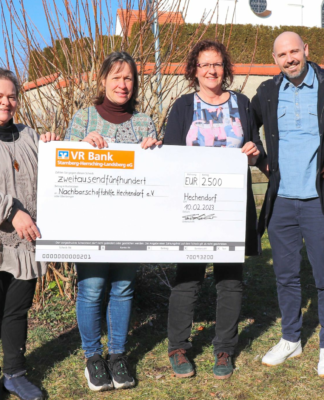 TQ spendet 2.500 Euro an die Nachbarschaftshilfe Hechendorf