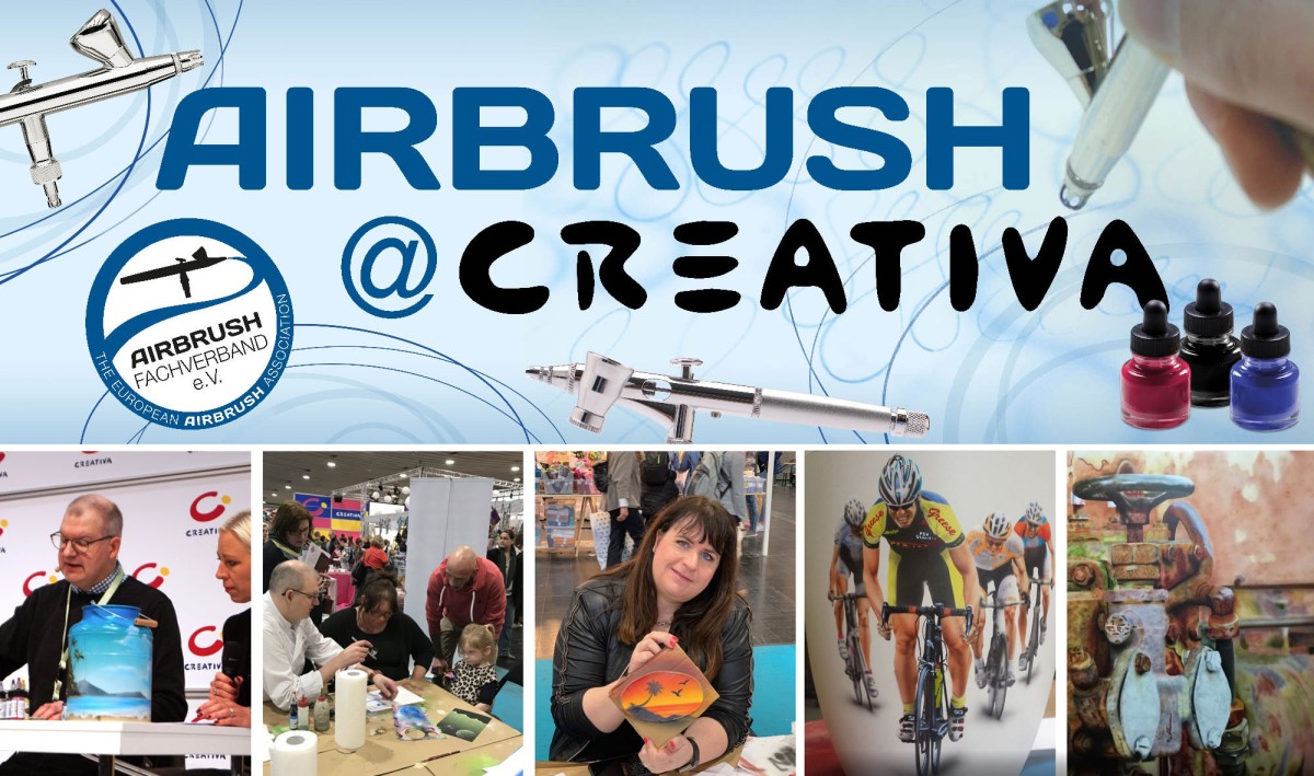 Airbrush @ CREATIVA: Kunst rund um die Spritzpistole in Dortmund Airbrush @ CREATIVA: Kunst rund um die Spritzpistole in Dortmund