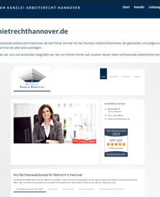 KAH übernimmt mietrechthannover.de