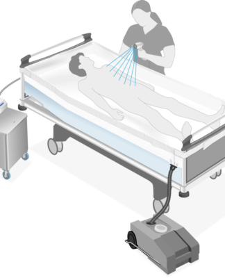 HEIWASCH – Die Bettdusche mit System für bettlägerige, pflegebedürftige Menschen