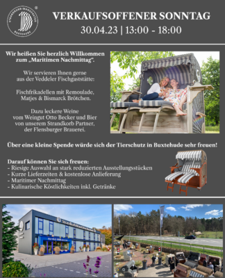 Maritimer Nachmittag – Strandkorb Manufaktur Buxtehude