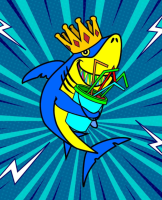 Ballermann verlost drei NFTs der Party-Hai-Kollektion