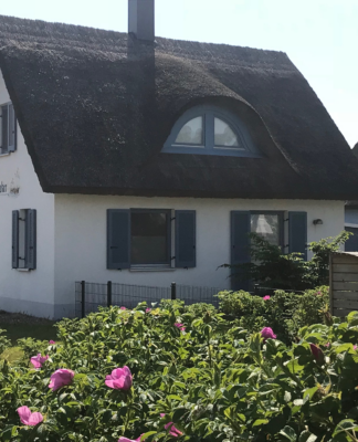 Urlaub mit Hund Reethaus Störtebeker direkt am Meer Grundstück eingezäunt