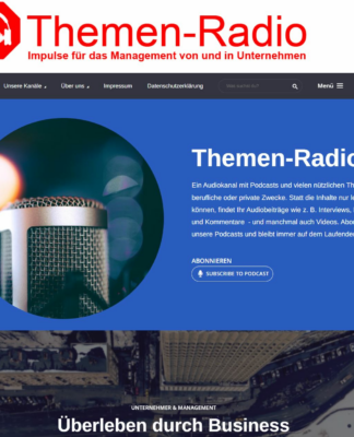 Impulse für Unternehmer:innen bei Themen-Radio