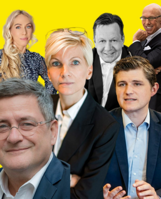 Ist die Wirtschaft noch zukunftsfähig? Podiumsdiskussion Johanna Dahm, Roland Tichy, Julien Backhaus, Mick Knauff