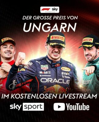 Sky Sport präsentiert die Formel 1 für alle: das Rennen in Ungarn an diesem Sonntag live auch auf YouTube
