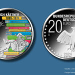 20-Euro-Sammlermünze „125. Geburtstag Erich Kästner“