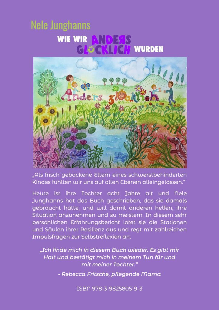 Wie wir anders glücklich wurden - Erfahrungsbericht über Elternschaft und Resilienz 2 Rueckseite Janes Magazin