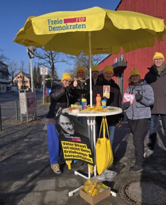 Großer Bahnhof am kleinen Bahnhof in Haar – „Liberal Corner“