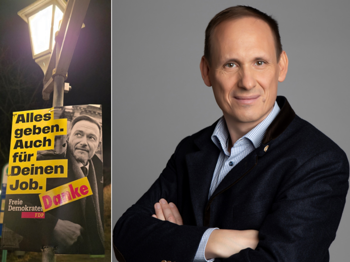Nach Dank in der Wahlnacht an die Wählerinnen und Wähler sowie alle, die den Wahlkampf der Liberalen aktiv unterstützt haben, spricht Haars FDP-Chef und Stadtrat Dr. Peter Siemsen jetzt Klartext zur notwendigen Neuaufstellung der FDP. (Fotos: FDP Haar)