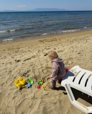 Foto des Tages: Frühling am Meer mit Kindern