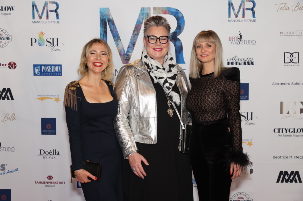 Red Carpet, &Glamour: Manuela Rathje feiert ihr Kunstsoirée „ICEBREAKER“ 1 Dr. Yana Fehse, Manuela Rathje, Elena Termer Poseidon, Expeditions