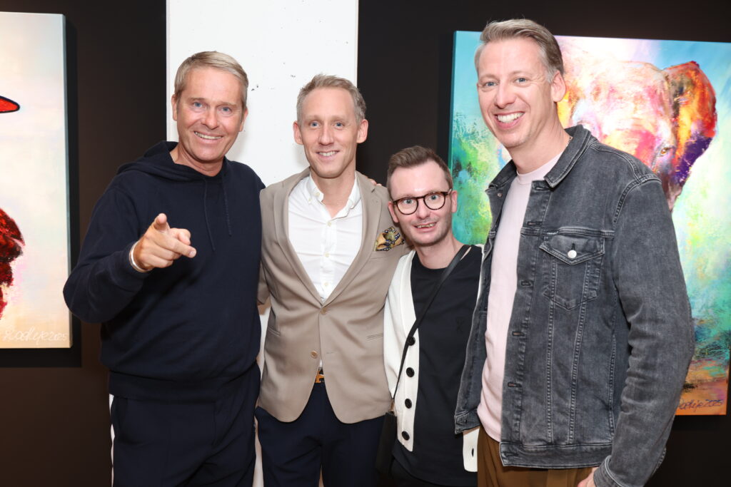 Red Carpet, &Glamour: Manuela Rathje feiert ihr Kunstsoirée „ICEBREAKER“ 4 Hinnerk Baumgarten, Jens_Schumacher,Tim Petersen, Andre Schuenke
