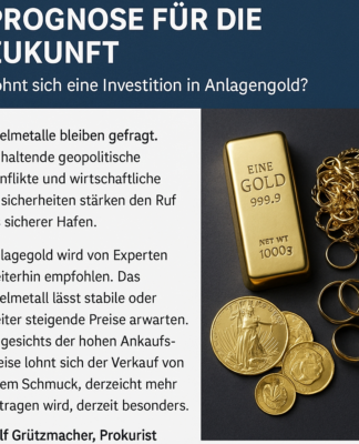 Edelmetalle: Prognose für die Zukunft – Lohnt sich eine Investition in Anlagengold?