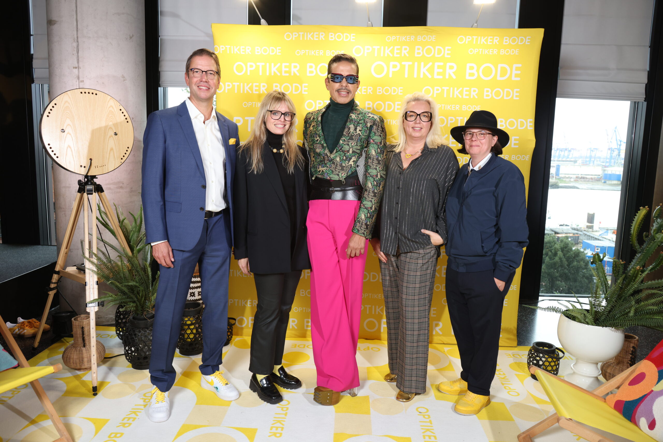 Optiker Bode Hausmesse im Empire Riverside Hotel /Carsten Bode, Frederike J. Gotthart, Jorge Gonzalez, Sybille Bode, Johanna Serraino Copyright: Optiker Bode / Wallocha