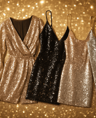 Die schönsten Paillettenkleider für Weihnachten und Silvester – Die Glamour-Trends 2025