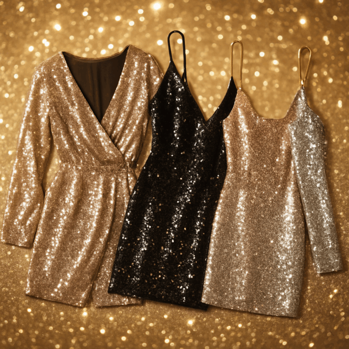 Die schönsten Paillettenkleider für Weihnachten und Silvester