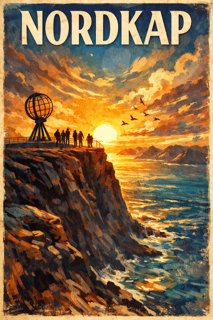Das Nordkap – Geschichte, Mythos und warum es im Sommer ein Magnet für Busreisen ist 1 Nordkap bei Mitternachtssonne