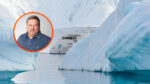 Nicolas Kitzki Copyright: IKARUS TOURS & PolarNews / Hintergrund: Das Expeditionsschiff „Greg Mortimer“ von Aurora Expeditions in der Antarktis – Symbol für eine neue Generation nachhaltiger Expeditionsreisen in entlegene Regionen.  Bildcredit: © Sergei Andronov / Aurora Expeditions