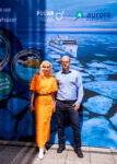 Ikarus-Presse-Frühstück: Moderatorin Jane Uhlig und Robin Gamroth von Ikarus Tours Foto. Shadi Komeili