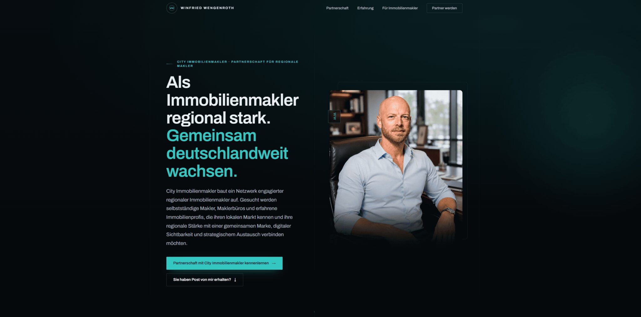 Winfried Wengenroth baut Partnernetzwerk von CITY IMMOBILIENMAKLER weiter aus Winfried Wengenroth baut Partnernetzwerk von CITY IMMOBILIENMAKLER weiter aus